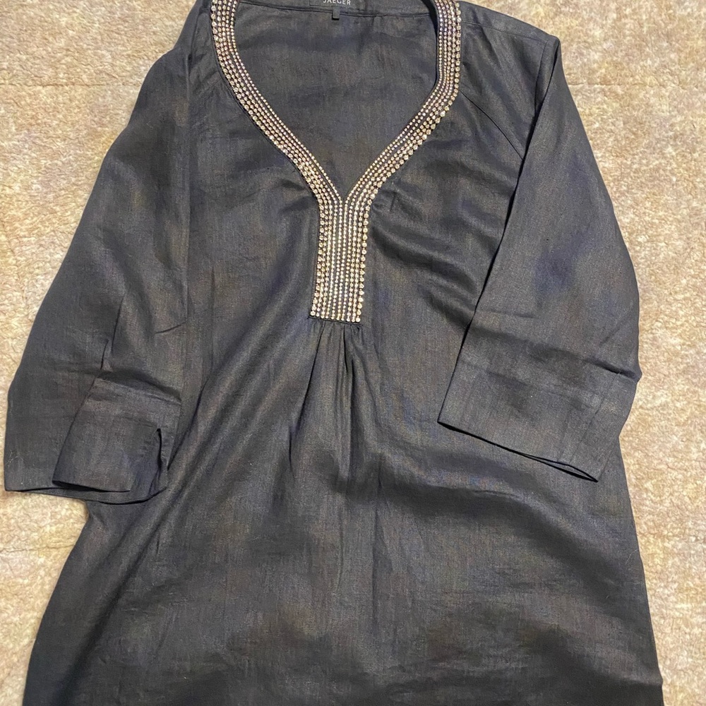 Jaeger - Rhinestone Beach Cover Up - Picture 9 of 14
